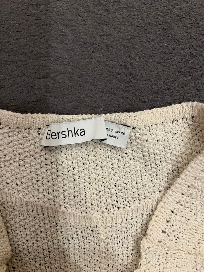 Krem Örgü Uzun Elbise - Görsel 5