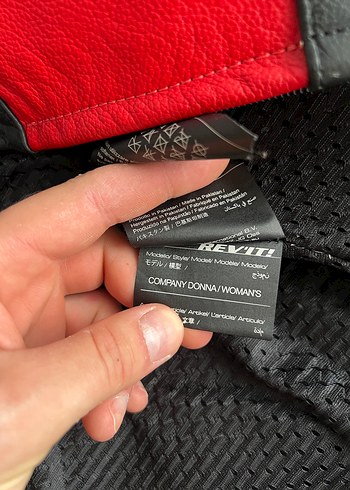 Kadın motorcu   Deri  Ceket Revit Ducati kompany - Görsel 3