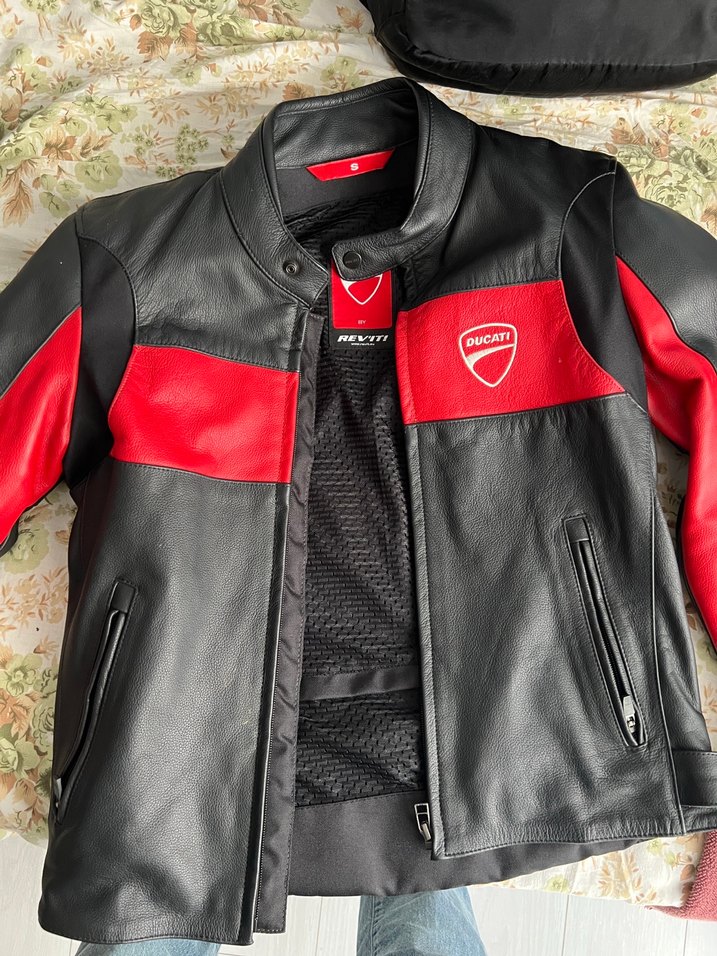 Kadın motorcu   Deri  Ceket Revit Ducati kompany - Görsel 5