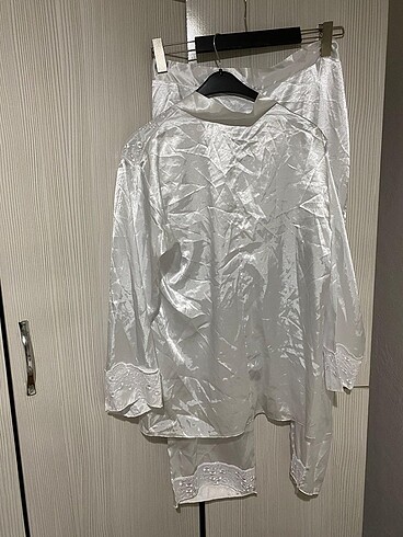 l Beden beyaz Renk Pijama takımı