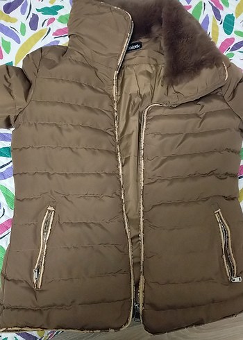 Kahverengi Kürklü Kadın Kışlık Mont