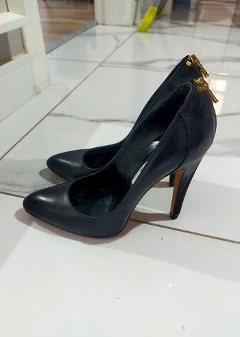 Fermuar detaylı Parisli Stil Stiletto - Görsel 7