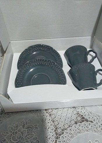 English Home gri kahve fincanı seti - Görsel 2