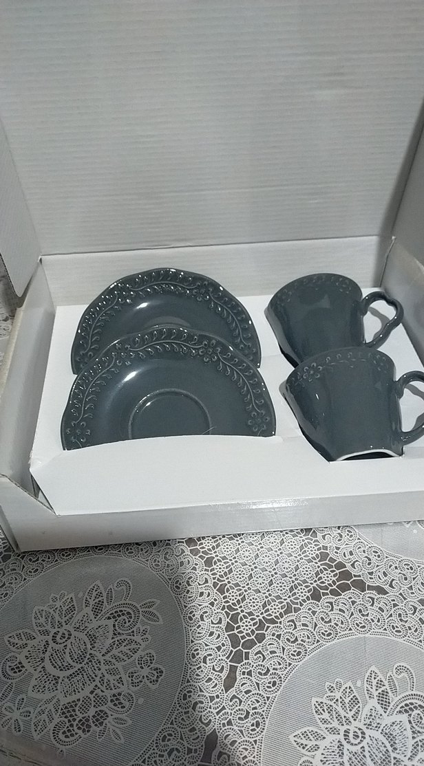 English Home gri kahve fincanı seti - Görsel 2