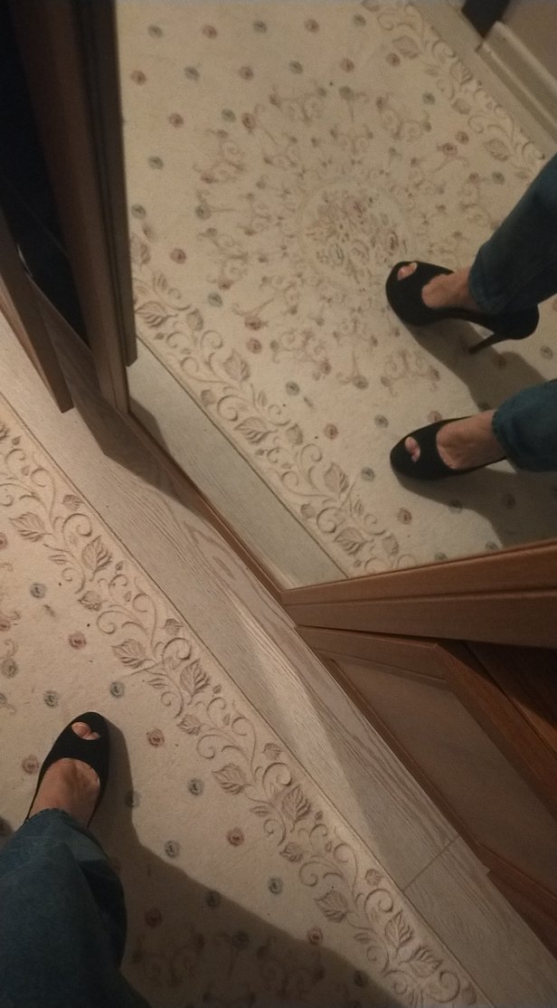 Siyah Süet  Stiletto Kadın Sandalet - Görsel 4