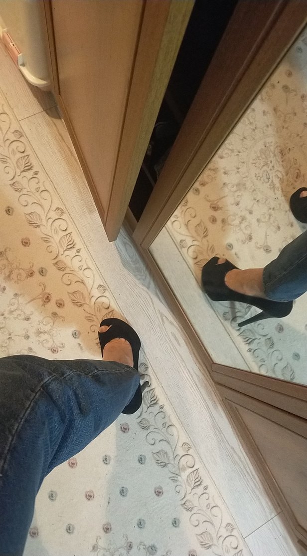 Siyah Süet  Stiletto Kadın Sandalet - Görsel 3