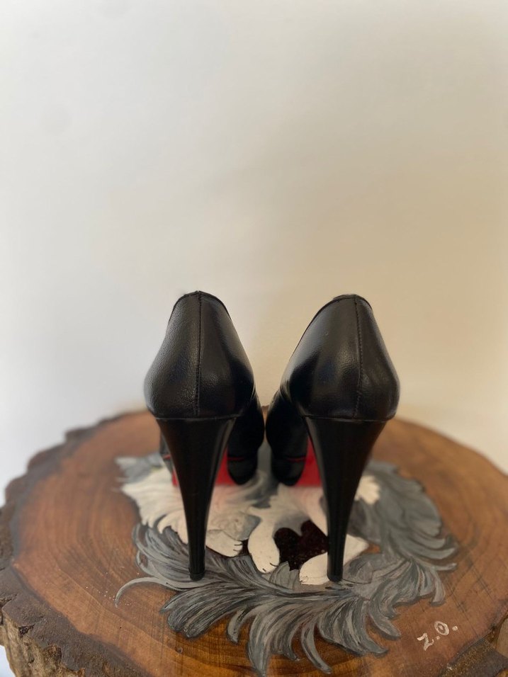 Siyah Platform Topuklu Kadın Ayakkabı - Görsel 4