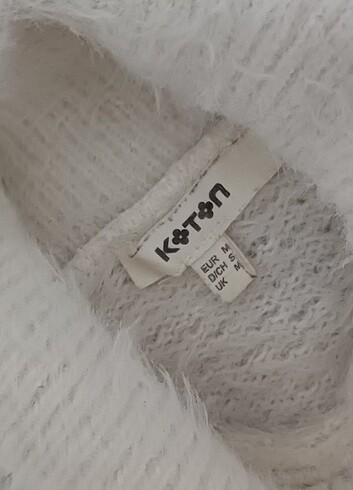 Koton beyaz renk boğazlı kazak