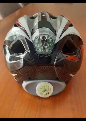 Kırmızı Gri Baskılı Crivit Motosiklet Kaskı - Görsel 2