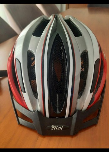 Kırmızı Gri Baskılı Crivit Motosiklet Kaskı - Görsel 3