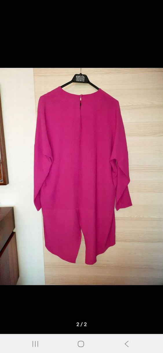 Pembe Salaş Kadın Tunik - Görsel 2