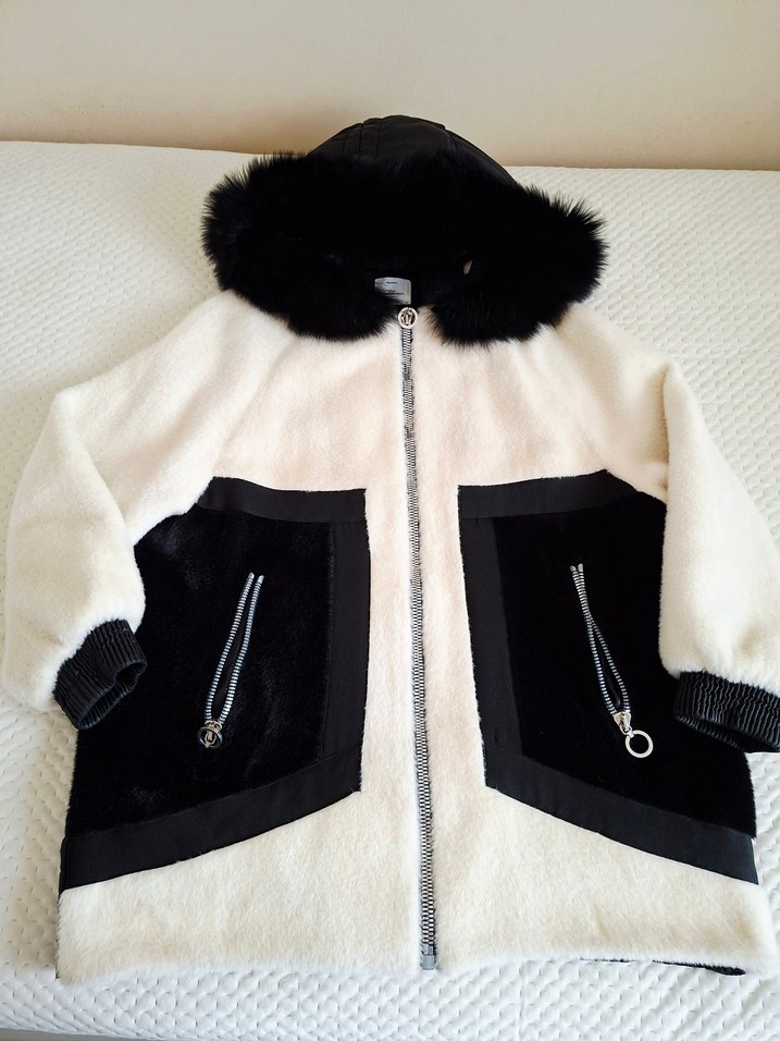 Kürklü Kapüşonlu Peluş - Görsel 2