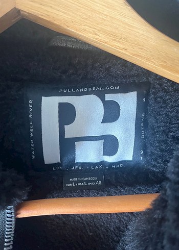 Kürk Detaylı Siyah Deri Ceket - Görsel 2