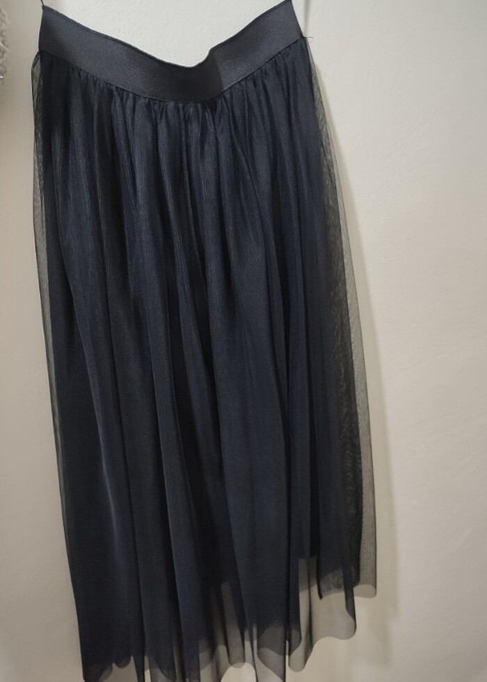 Arda Acar-Siyah Astarlı Tül Etek - Görsel 2