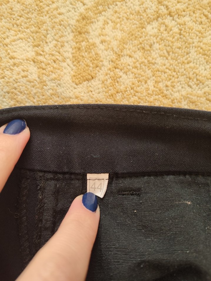 Siyaha Yakın Koyu Lacivert Kadın Kumaş Pantolon - Görsel 3