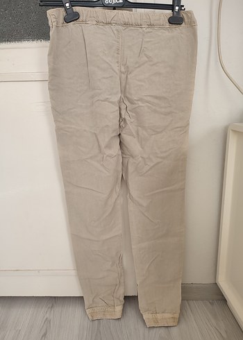 Bej Rengi Rahat Kesim Kadın Pantolon - Görsel 2