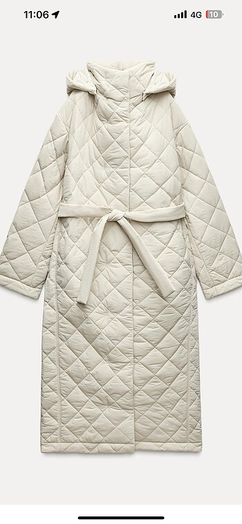 Zara Zw collection kapitone ceket