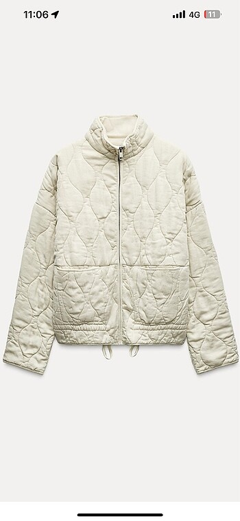Zara Zw collection kapitone ceket