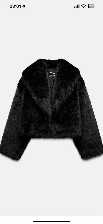 Zara suni kürk kısa kaban