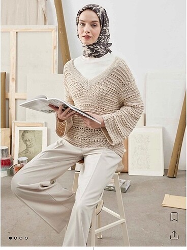 Beden Fresh scarf violet desen eşarp (koyu kahve)