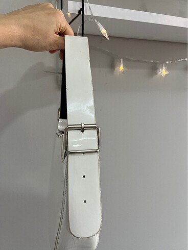 Beyaz mini çanta - Görsel 2