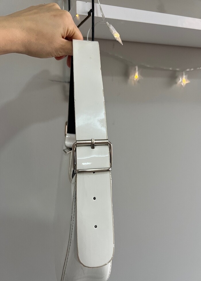 Beyaz mini çanta - Görsel 2