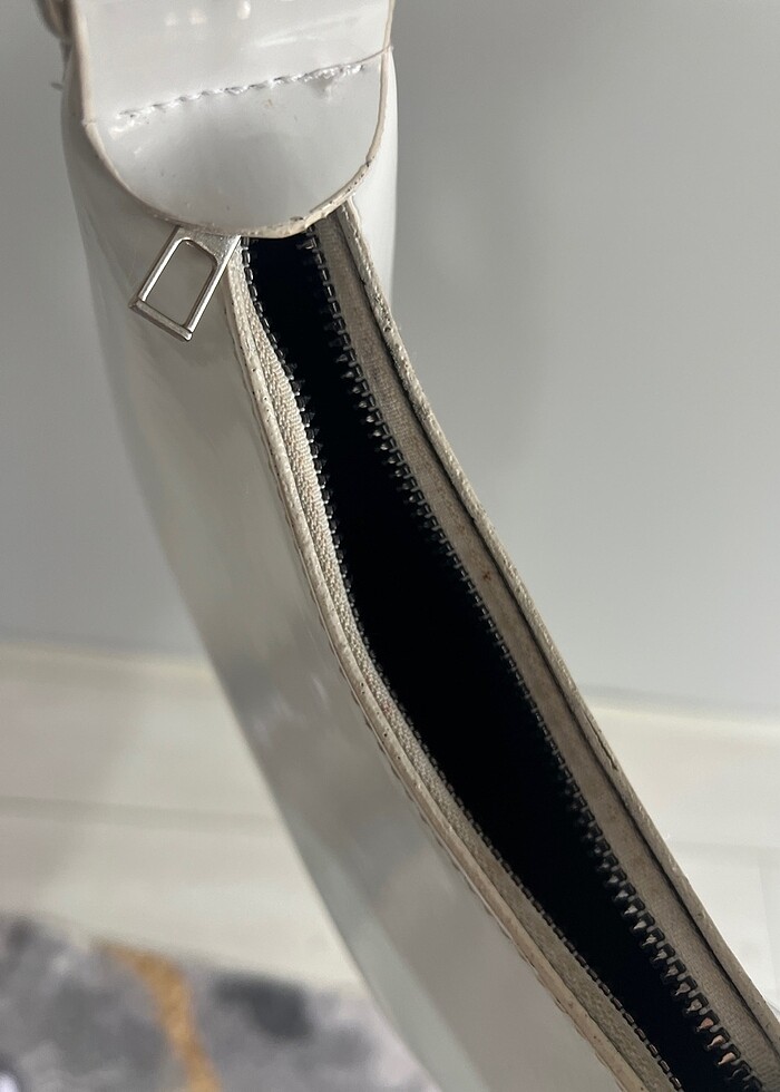 Beyaz mini çanta - Görsel 4