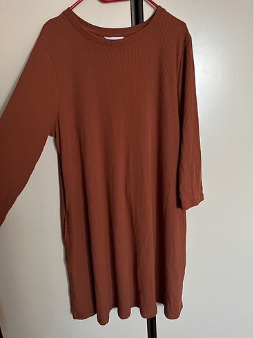 Oversize triko midi elbise