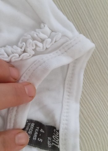 Kız Çocuk Beyaz uzun  Kollu Bolero - Görsel 3