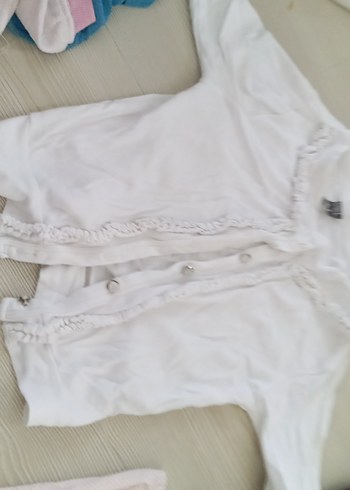 Kız Çocuk Beyaz uzun  Kollu Bolero - Görsel 2