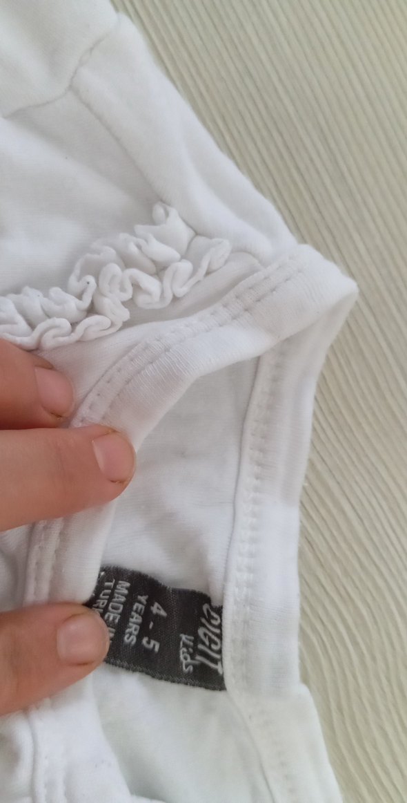 Kız Çocuk Beyaz uzun  Kollu Bolero - Görsel 3