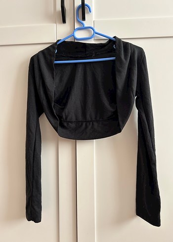 Kız Çocuk Siyah Uzun Kollu Bolero