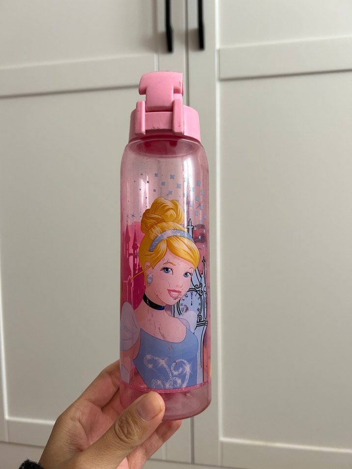 Pembe Karakter Baskılı Çocuk Matara - Görsel 3