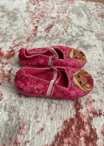 Kız Çocuk Pembe Desenli Sıcak Ev Terliği - Görsel 2