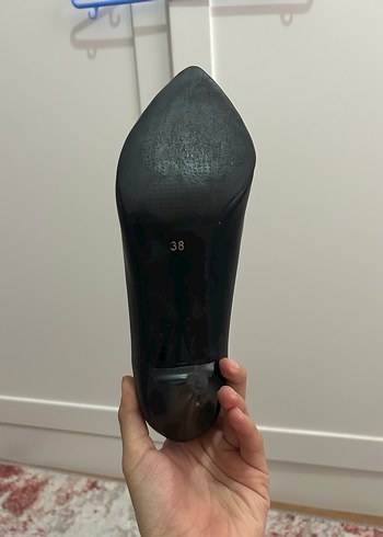 Kadın Siyah Tokalı Modern Klasik Stiletto - Görsel 5