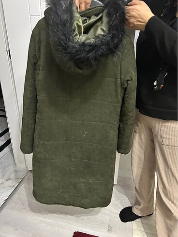 38 Beden yeşil Renk Kadın mont