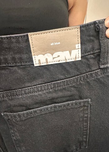 Siyah bol kesim MAVİ MARKALI PANTOLON - Görsel 9