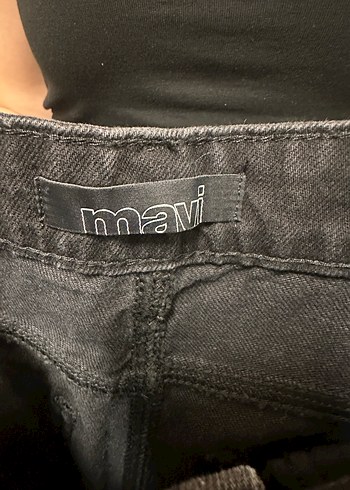 Siyah bol kesim MAVİ MARKALI PANTOLON - Görsel 5