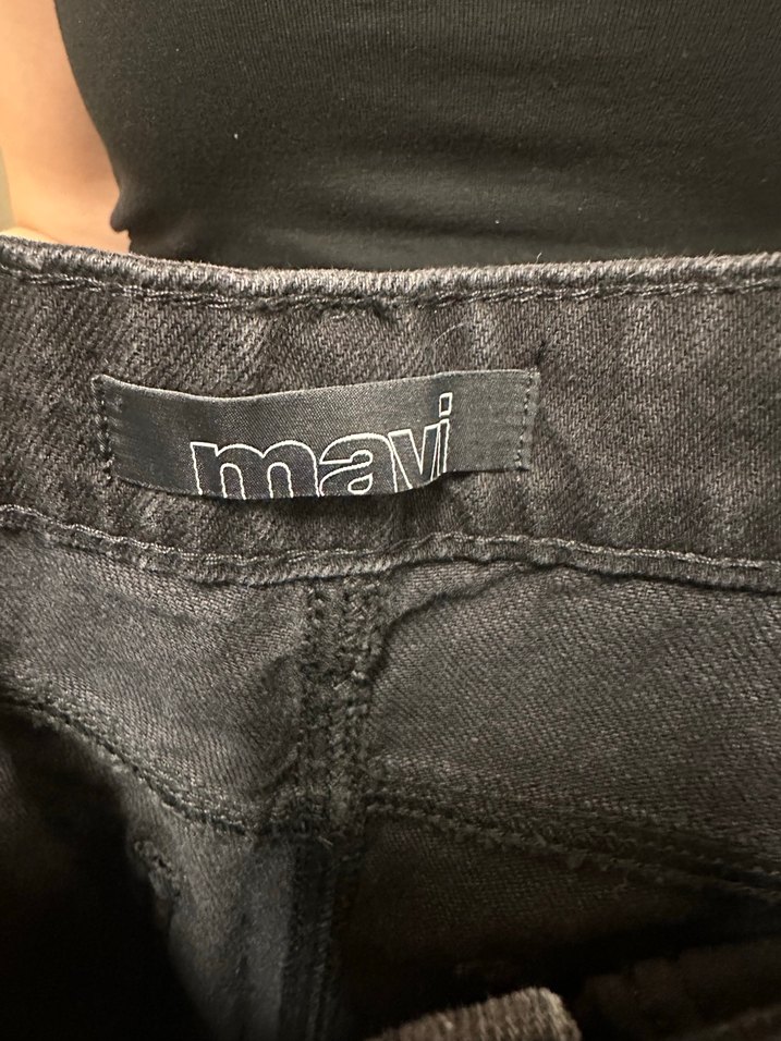 Siyah bol kesim MAVİ MARKALI PANTOLON - Görsel 5