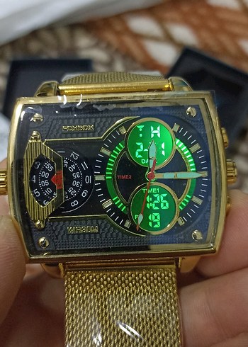 Vintage tarz altın renk erkek veya kadın için kol saati - Görsel 5