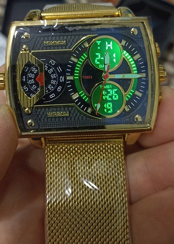 Vintage tarz altın renk erkek veya kadın için kol saati - Görsel 6