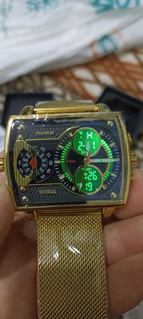 Vintage tarz altın renk erkek veya kadın için kol saati - Görsel 5