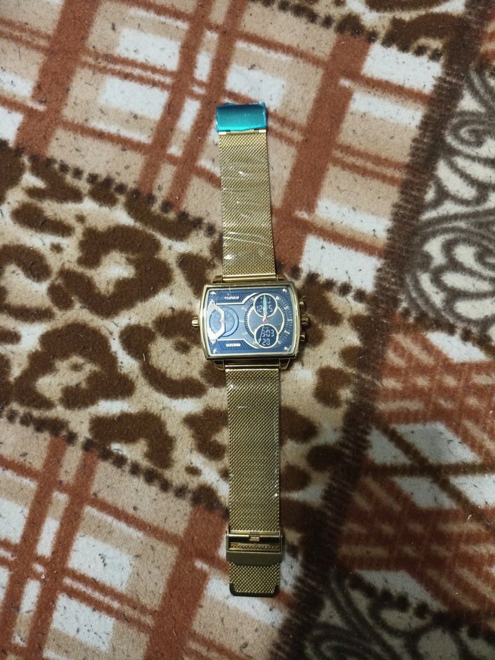 Vintage tarz altın renk erkek veya kadın için kol saati - Görsel 3