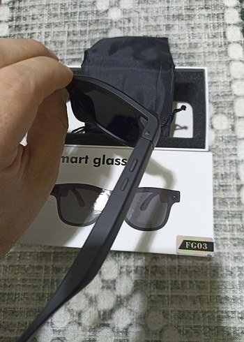 FG03 Akıllı Gözlük Kameralı ve Bluetooth Özellikli Sıfır kutu - Görsel 5