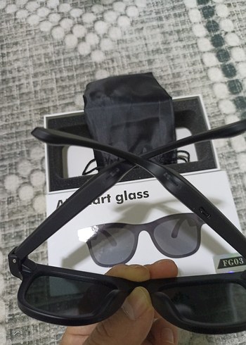 FG03 Akıllı Gözlük Kameralı ve Bluetooth Özellikli Sıfır kutu - Görsel 7