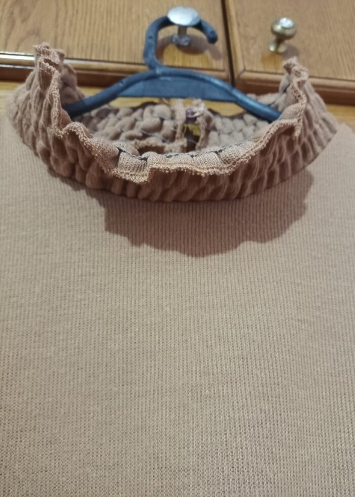 Şifon Kol Crop Bluz - Görsel 2