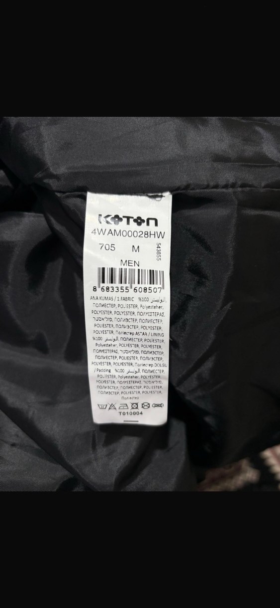 Lacivert Erkek Montu - Görsel 4