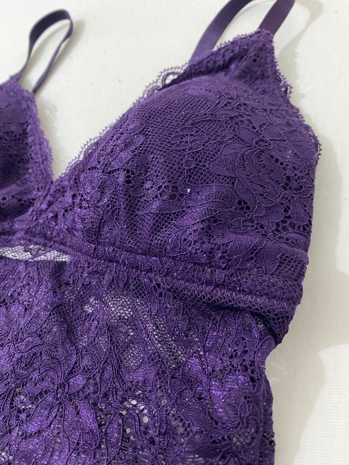 Mor Dantel Bralet - Görsel 3
