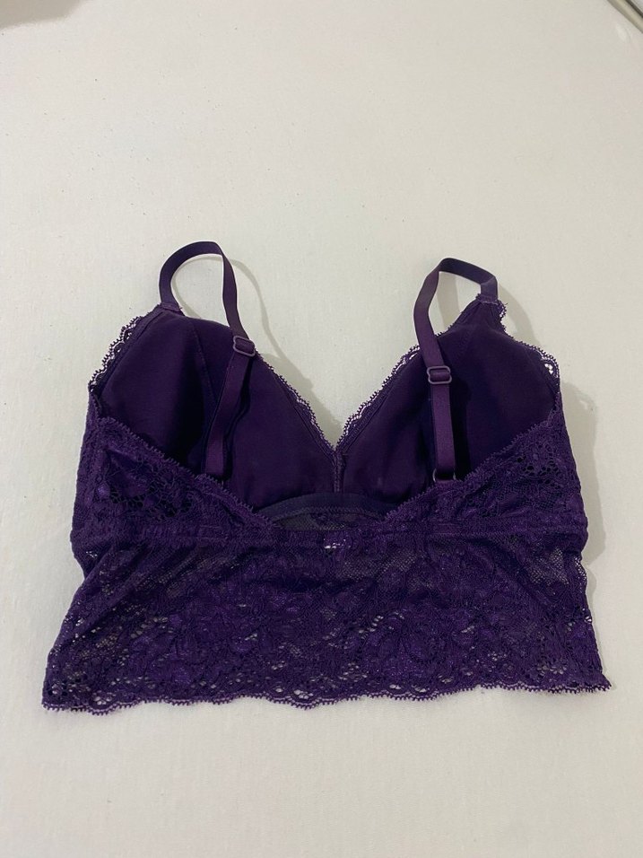 Mor Dantel Bralet - Görsel 2
