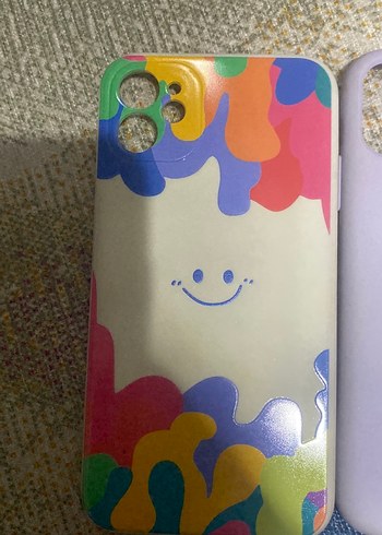 Parlak mor pastel telefon kılıfı - Görsel 3